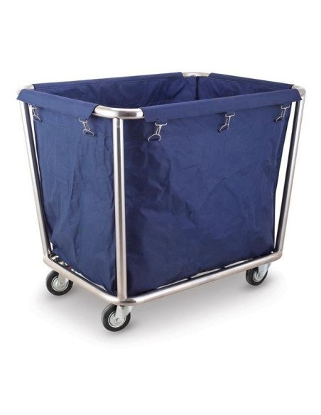 Chariot à linge inox avec sac