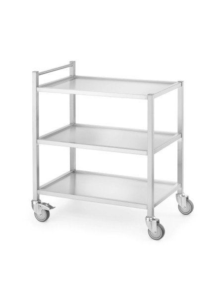 Gelaste serveerwagen RVS
