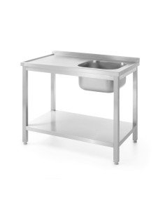 Sink table with shelf bolted 1200 (depth 600)