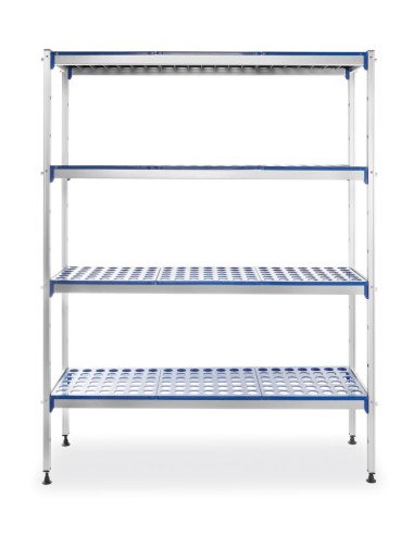 Storage shelf aluminium 4 levels