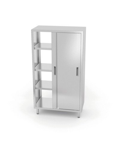 Placard passe-plats avec 4 portes coulissantes vissé