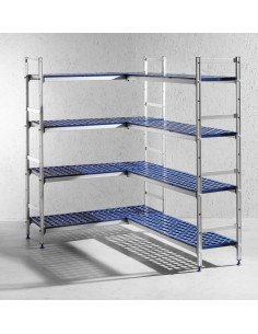 Étagère de rangement aluminium 4 niveaux 2