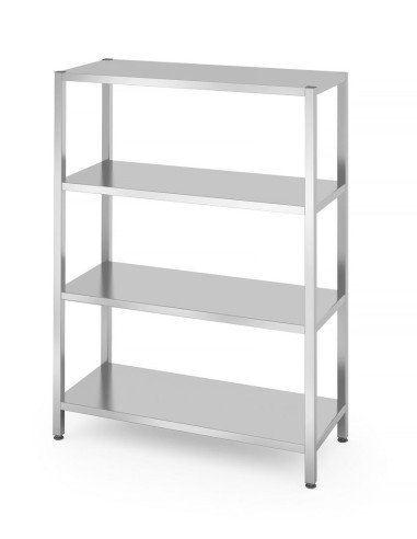Rack de stockage 4 étagères pleines vissé 1600x600