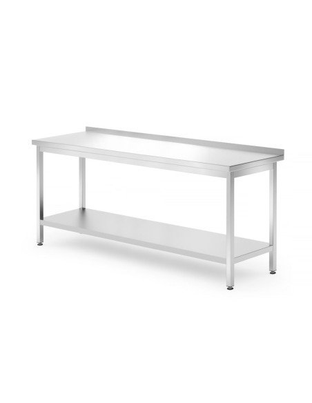Wall table with shelf bolted 1800 mm (depth 700)