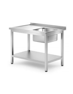 Sink table with shelf bolted 1500 (depth 700)