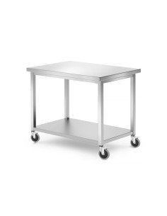 Mobile work table with shelf bolted (A)