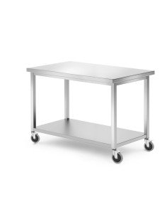 Mobiele werktafel met plank geschroefd (B)