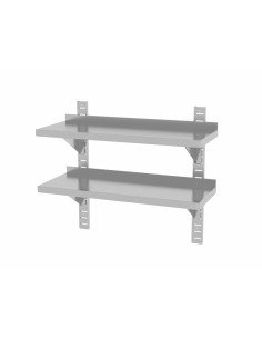 Étagère murale double réglable 1000 mm (2 supports) 2