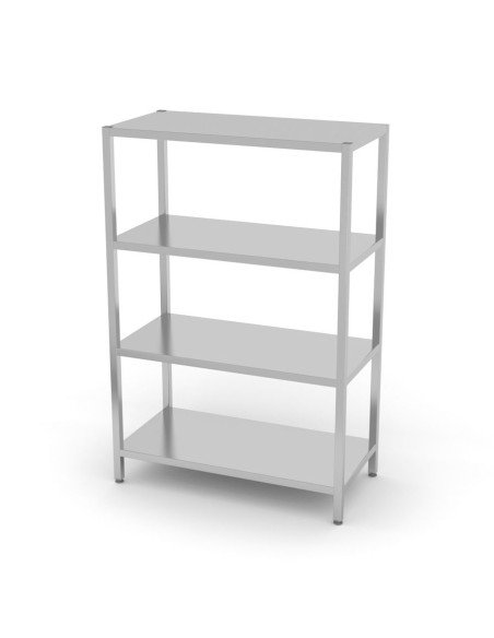 Rack de stockage 4 étagères pleines vissé 1000x600