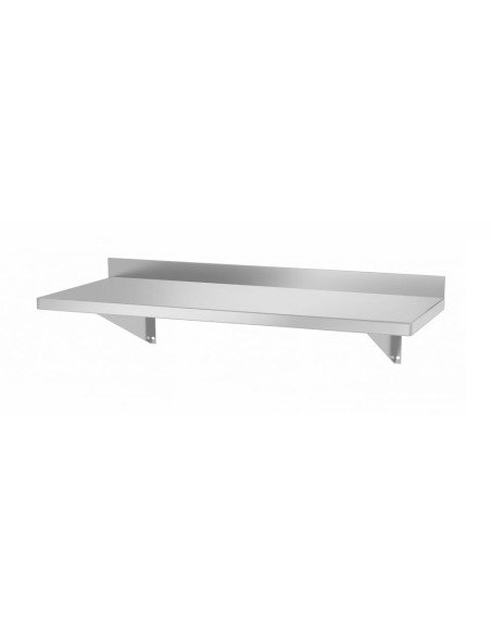 Enkele wandplank 600 mm (2 steunen)