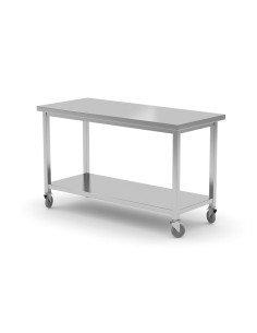 Mobile work table with shelf bolted (B) 2