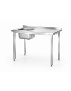 Sink table bolted 1000 mm gauche (depth 600) 2
