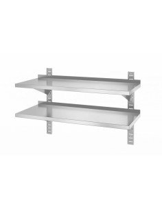 Double adjustable wall shelf welded (2 brackets)