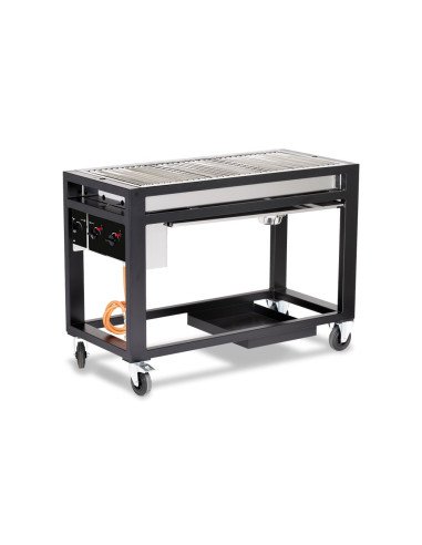 Gasbarbecue 3 branders 21,6 kW lavastenen HENDI