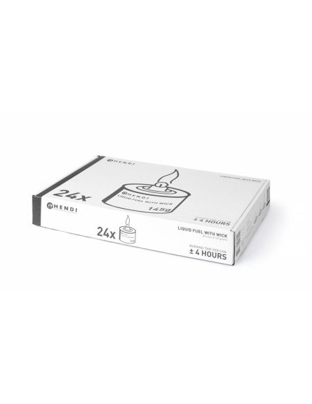 Combustible liquide avec mèche pour chafing dish (pack 24)