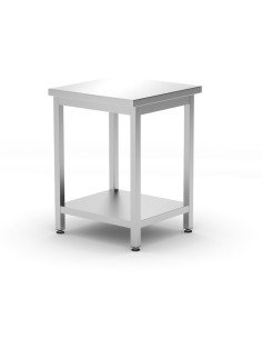 Central work table with shelf bolted 800 mm