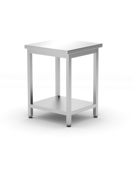 Table de travail centrale avec étagère vissée 800 mm