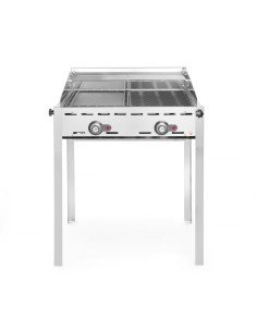 Barbecue à gaz 11,6 kW plaque et grille en fonte