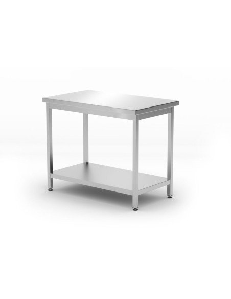Table de travail centrale avec étagère vissée 1200 mm