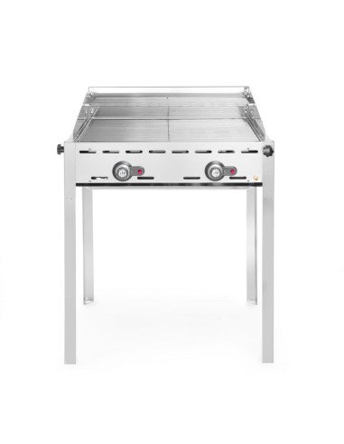 Gas barbecue 11.6 kW 2 GN 1/1 grills HENDI 149621