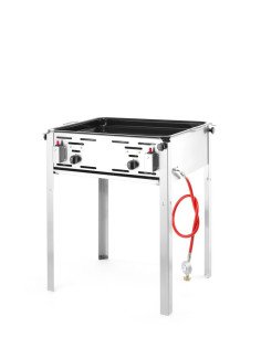 Gasbarbecue rooster en bakplaat 11,6 kW HENDI
