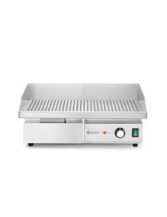 Elektrische bakplaat geribd 548x350 HENDI 154984
