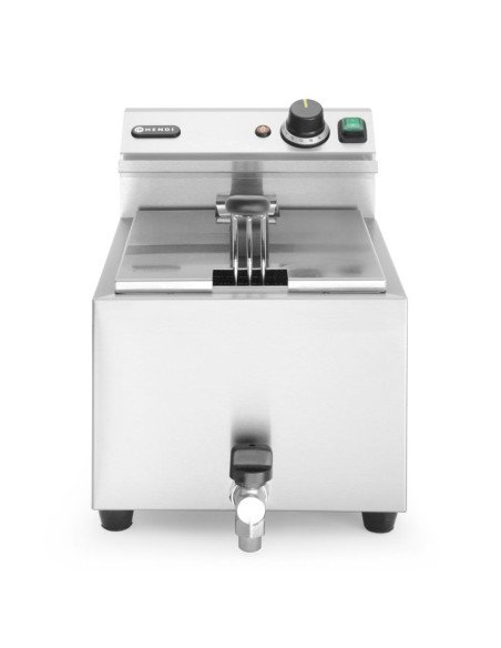Electric deep fryer 8 L drain tap HENDI 209202
