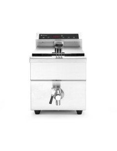 Inductiefriteuse 8 L aftapkraan HENDI 215012