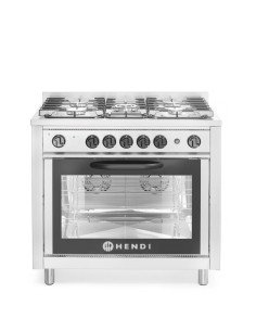Gasfornuis 5 pits elektrische oven HENDI 225707