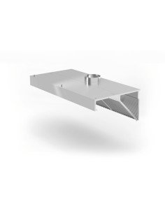 Hotte aspirante murale inclinée 1400 mm