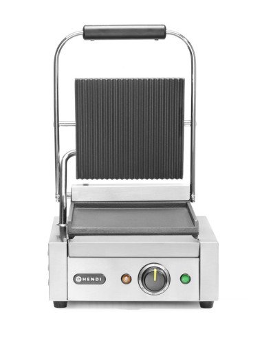 Contact grill single half-ribbed 220x232