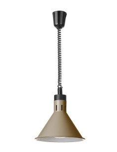 Lampe chauffante réglable conique (noir)