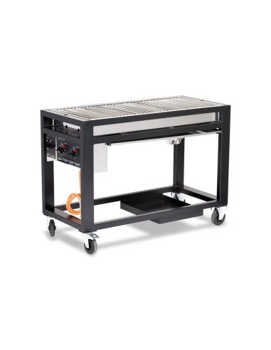 Gasbarbecue 3 branders 21,6 kW lavastenen HENDI