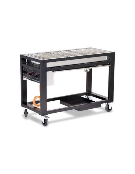 Gasbarbecue 3 branders 21,6 kW lavastenen HENDI