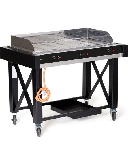 Barbecue à gaz 3 brûleurs 13 kW brûleur fermé