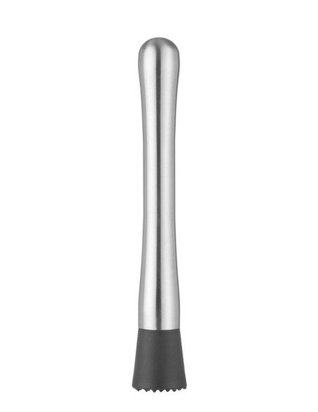 Pilon à cocktail inox à tête ABS (noir)